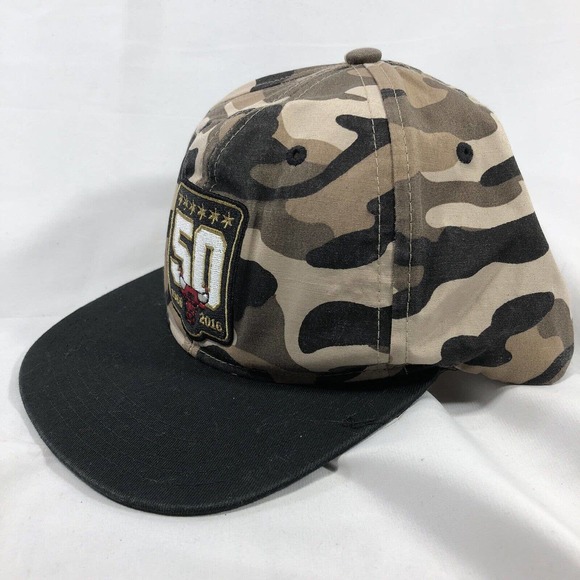 Chicago Bulls 50th Anniversary Snapback Hat 2016 AT&T Stadium Giveaway NBA Camo - Picture 2 of 12
